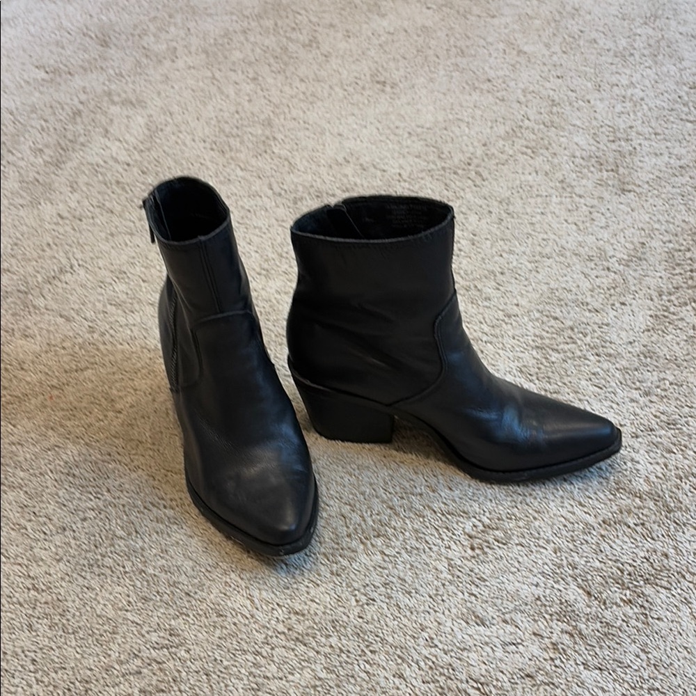 Black Women's Ankle Boots - Sleek Pointed Toe